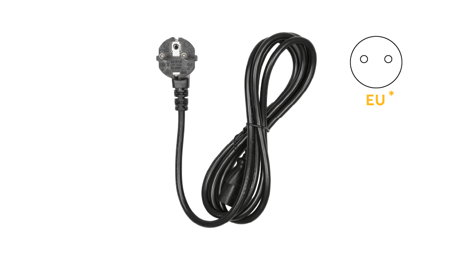 Power cord for 24 PoE 2.5G Switch Rugged PSU